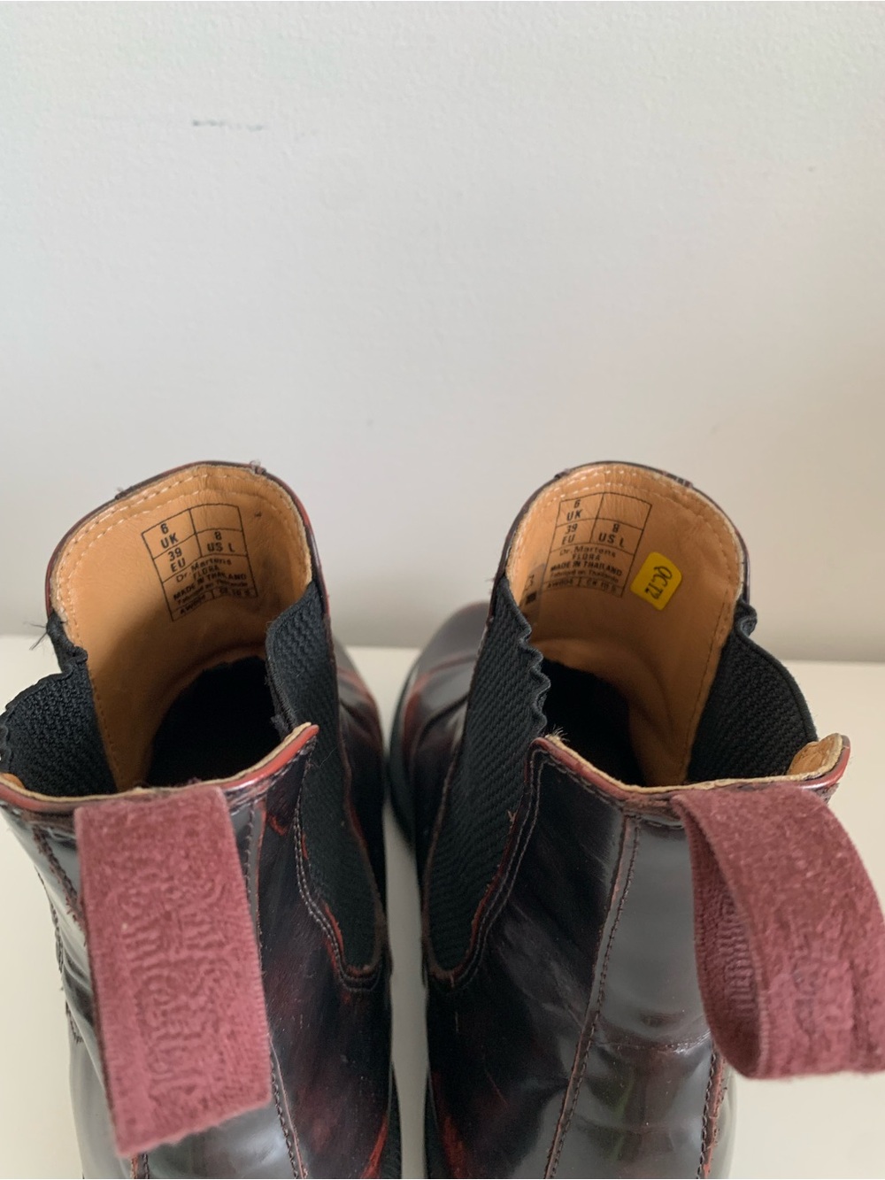 Dr Marten cherry red Chelsea boot - Picture 12 of 14